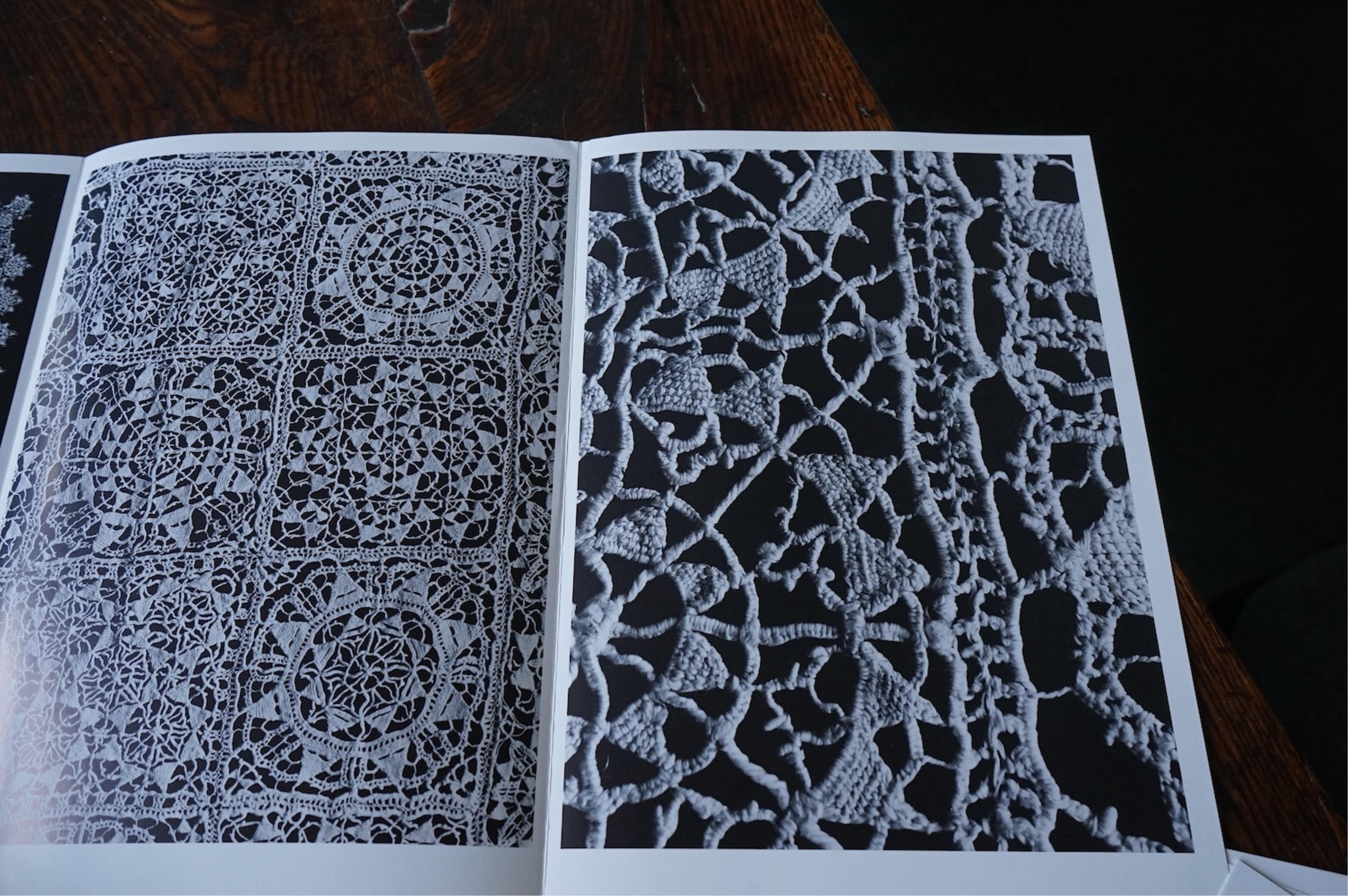 Lace, by Fulvia Lewis, a folio of photographs of the history of bobbin, and needle laces from early the 16th century to the 19th century.